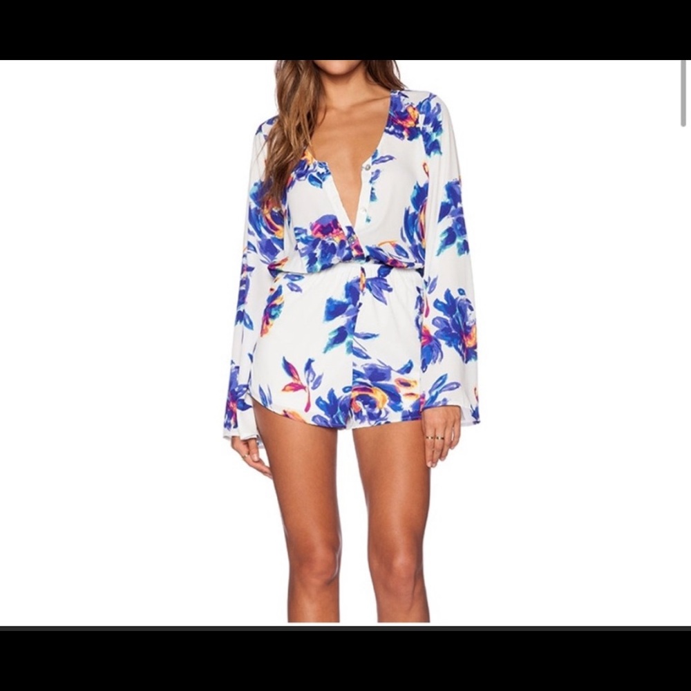 Show me your mumu floral romper